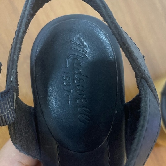 Madewell Sandals Wooden Platform Block Heel - Picture 2 of 9